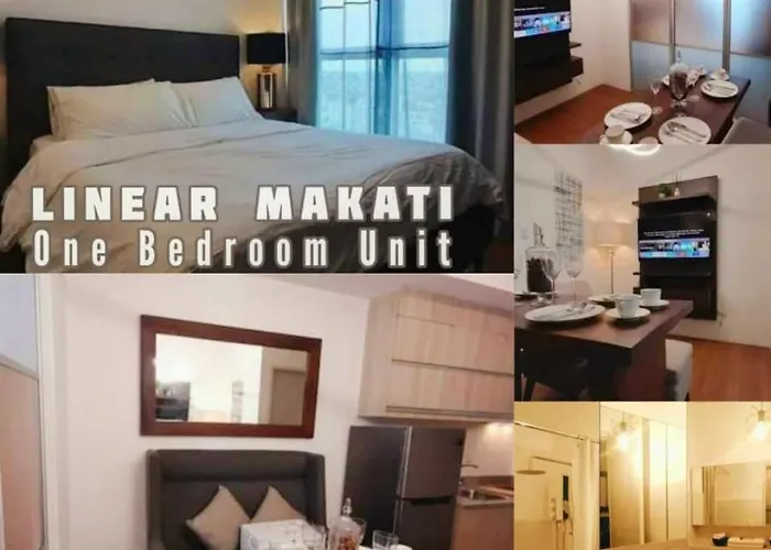 The Linear Makati Tower 1- With 1 Bedroom Bathroom Living N Kitchen The Rent Is 6 Days Minimum Apartment Manila